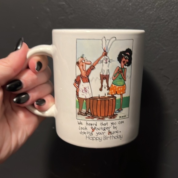 FREE WITH ANY PURCHASE Cute Vintage Cartoon Joke Humorous Drinkwear Coffee Mug - Picture 4 of 7